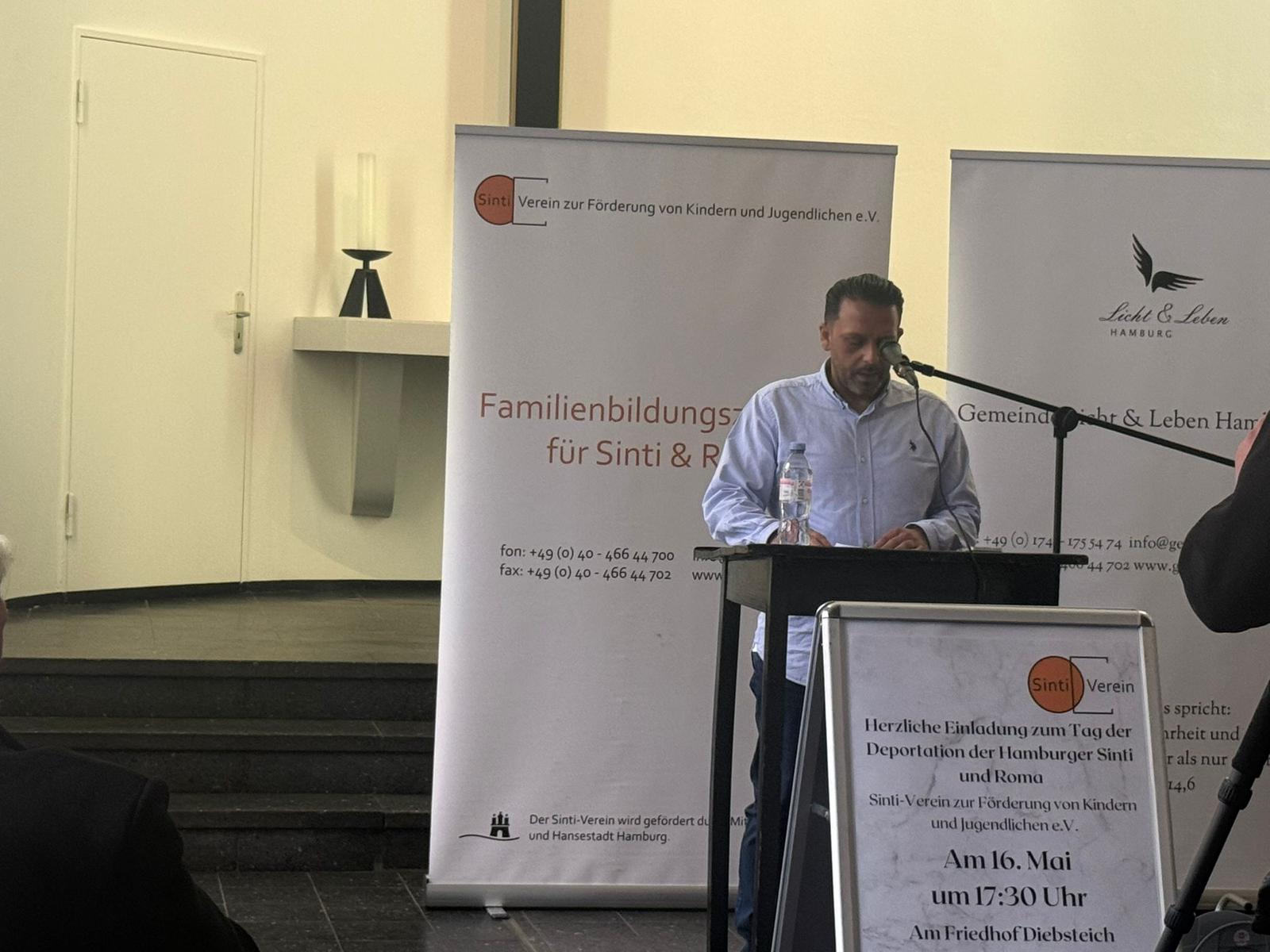 Gedenkveranstaltung zum Tag der Deportation der Hamburger Sinti und Roma